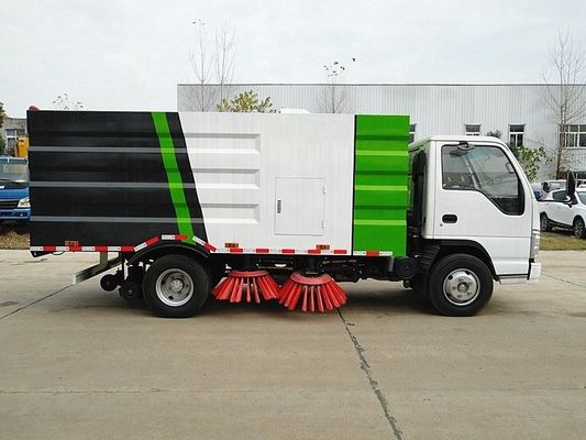 ISUZU Specjalne samochody ciężarowe 3cbm Samochód do zamiatania dróg Mini-maszyna do czyszczenia ulic