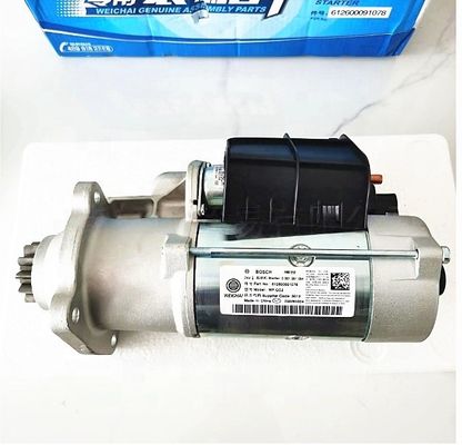 Shacman Truck Diesel Weichai Motor Starter Motor WD12 WP12/ 612600091078/612600091076